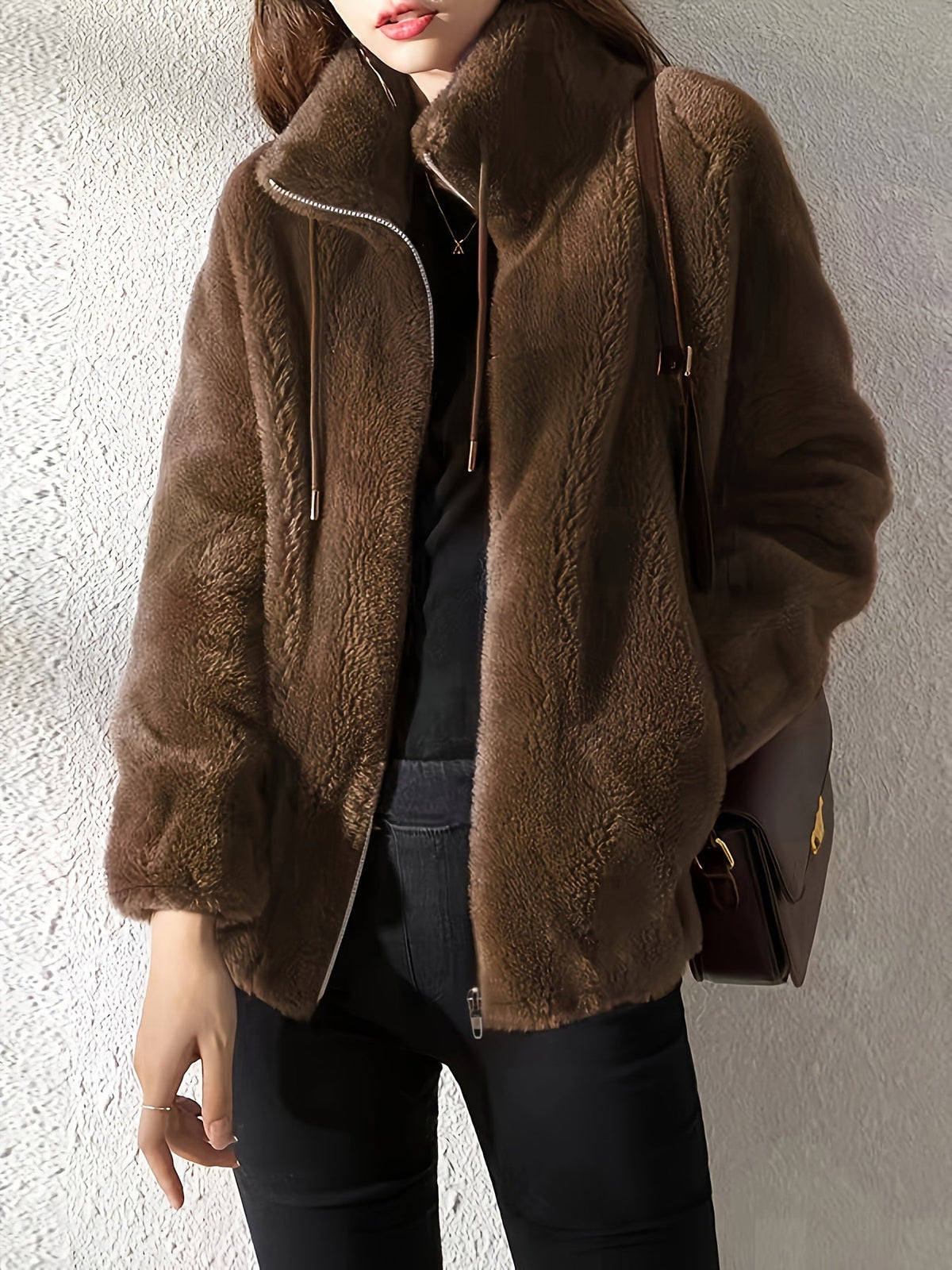 Avelora | Legere, kuschelige Jacke mit Reißverschluss