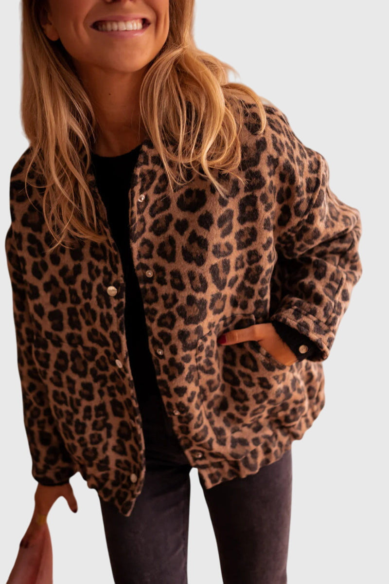 Elodie | Auffällige Jacke mit Leopardenmuster