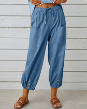 Elianna | Smooth High-Waist Pocket Trouser
