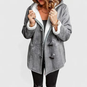 Ziah | Manteau à brandebourgs doublé de polaire