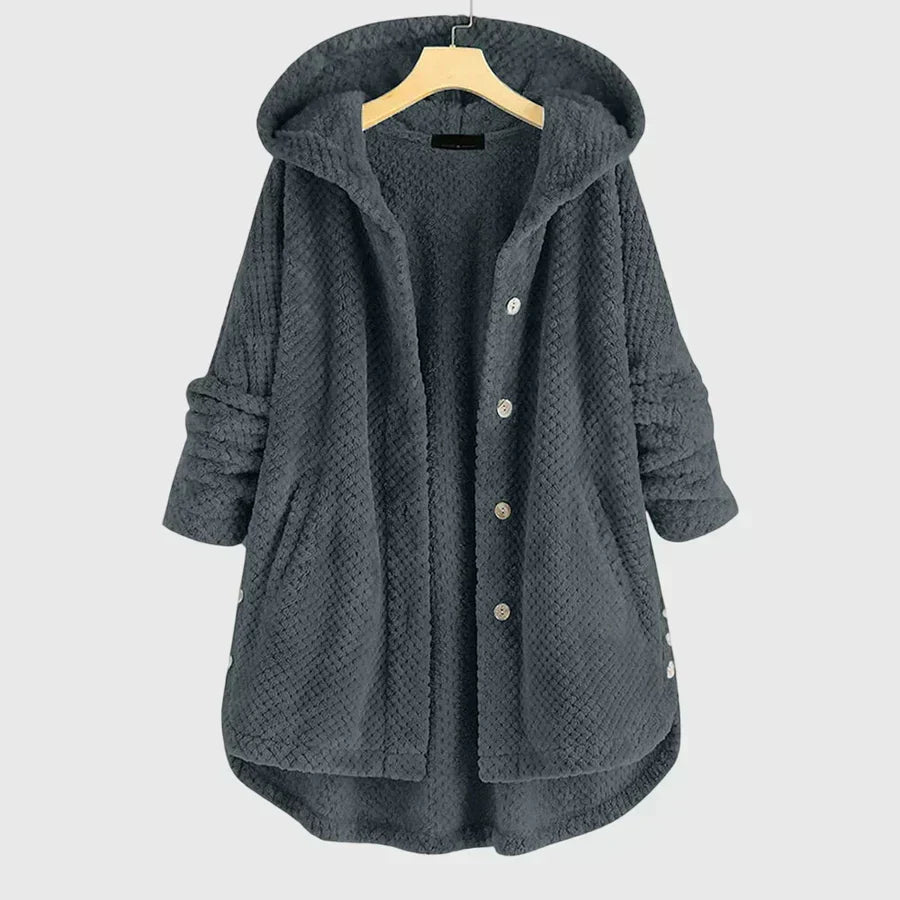Gefütterte Fleecejacke mit Kapuze für jede Jahreszeit