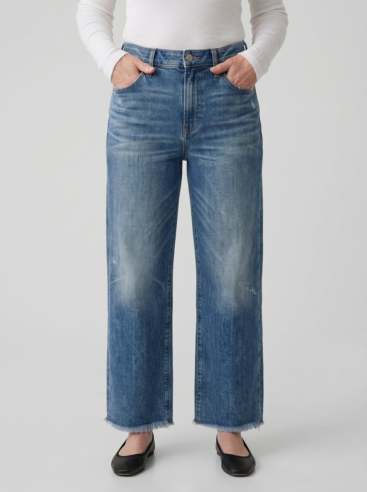 AILÍS | Retro-Jeans mit verkürztem geradem Bein
