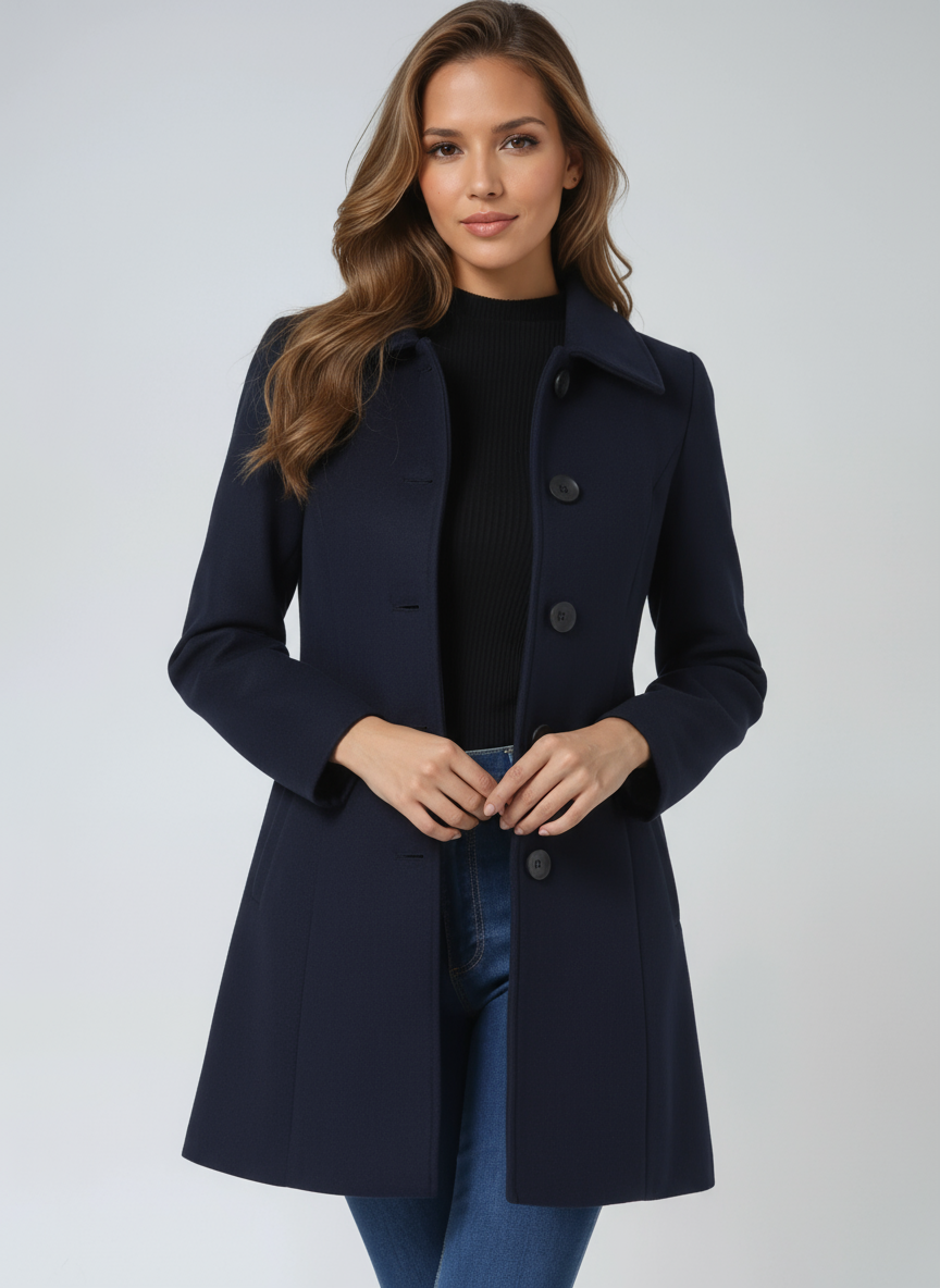 Bella | Ausgestellter, einreihiger Trenchcoat