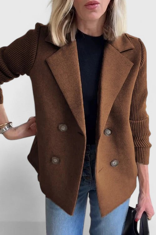 Jasmine | Maßgeschneiderter Blazer mit kontrastierenden Ärmeln