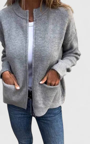 Anzhelynn | Jacke mit Rundhalsausschnitt und verstellbarer Passform