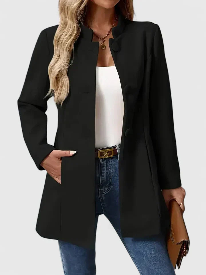 Carmelyssa | Strukturierte Jacke ohne Kragen