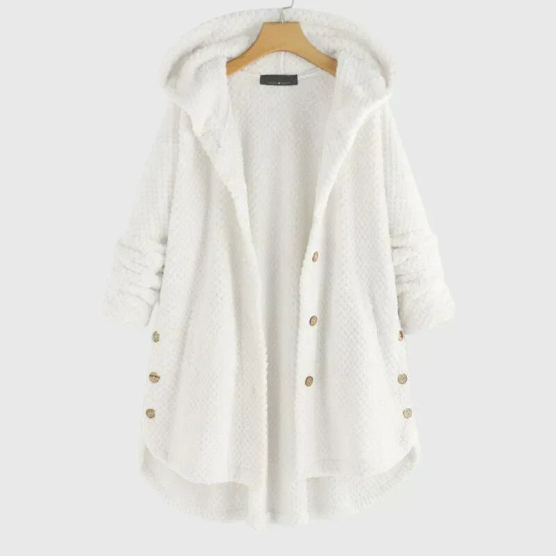Gefütterte Fleecejacke mit Kapuze für jede Jahreszeit
