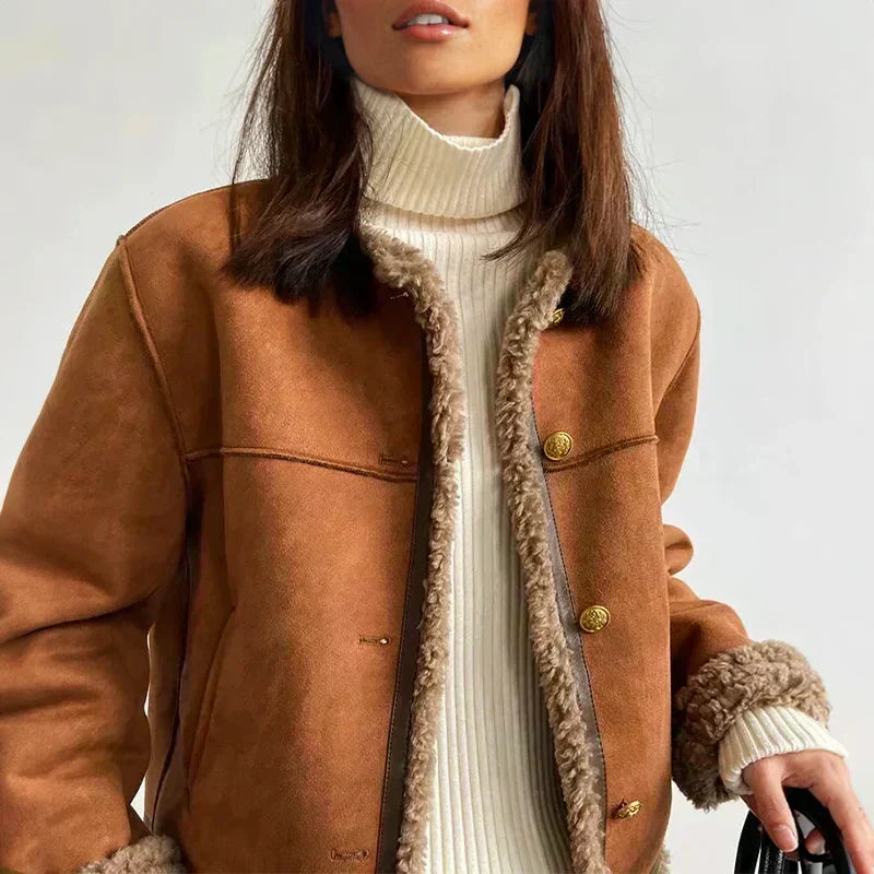 Demi | Warme Lammfelljacke