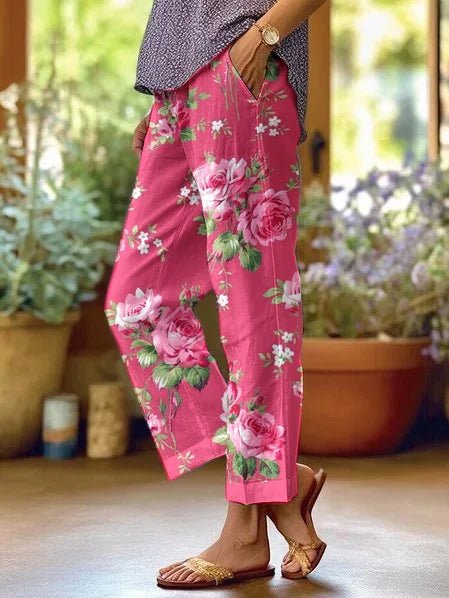 Roseanne | Hose mit Blumenprint im Boho-Stil