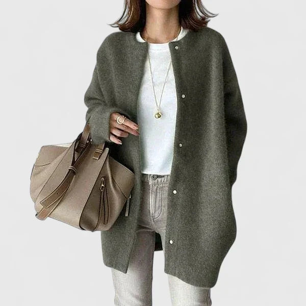 Thalienne | Chaqueta con botones delanteros para llevar a capas