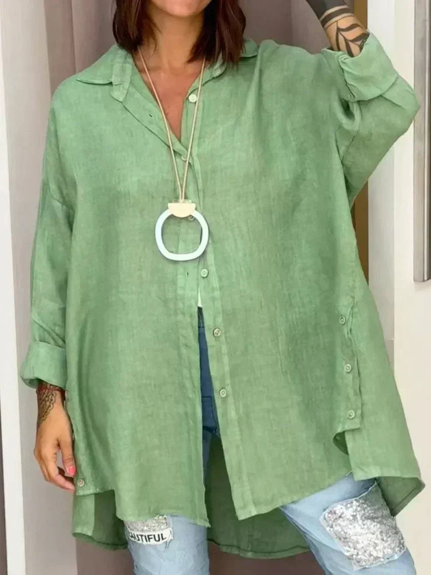 Sybella | Übergroßes, atmungsaktives Strickshirt