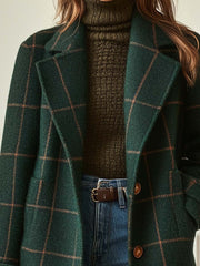 Evelyn | Tailored Plaid Wool Coat
