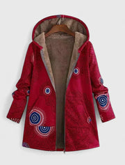 Averiel | Parka d’hiver à motif mandala rayonnant