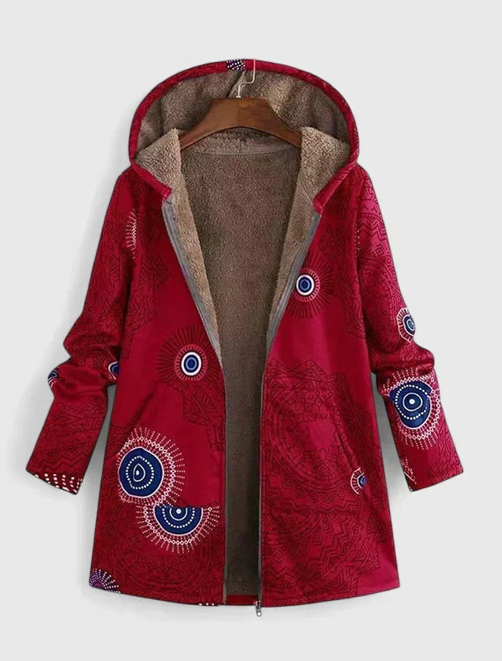 Averiel | Winterparka mit Mandala-Sonnenstrahlenmuster